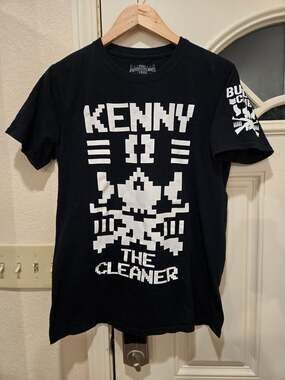 Pro Wrestling Tees Kenny Omega The Cleaner Bullet Club T-Shirt Size M